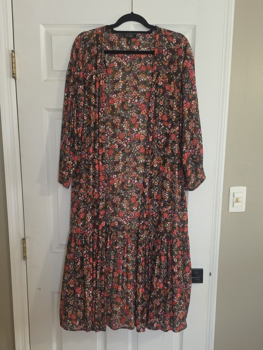 Jessica Simpson Leilani Floral-Print Tiered Kimono Top